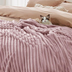 Bedsure GentleSoft Pink California King Size Blanket for Couch - Cozy Soft Blankets for Women, Cute Small Fleece Throws for Girls, Birthday Gifts for Women, 102x96 Inches