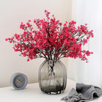 JAKY-Global 9pcs Babys Breath Artificial Flowers Gypsophila Bouquet Bulk Fake Spring Silk Small Flowers Real Touch Faux Floral for Home Bedroom Kitchen Garden Wedding Christmas Party DIY Decor (Rose)