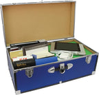 Seward Trunk College Dorm and Camp Storage Footlocker Trunk, Blue, 30-Inch (SWD5120-40)