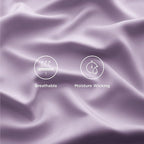 Bedsure California King Sheet Sets, Cooling Sheets for Hot Sleepers, Rayon Derived from Bamboo, Breathable & Soft, Deep Pocket Up to 16 Inches, Hotel Luxury Silky Bedding, Lilac