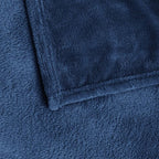 BEDELITE Fleece Blankets Queen Size Navy Blue Throw Blankets for Bed, Luxury Plush Cozy Fuzzy Blanket 90x90 inches, Super Soft Warm Lightweight Throw Blanket All Seasons Suitable