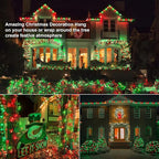 Brizled Red & Green Christmas Lights, 33ft 100 LED Christmas String Lights, 120V UL Certificated Xmas Tree Light Connectable, Mini Xmas Light Set Indoor Outdoor for Holiday Tree Party Home Decor