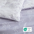 Bedsure Full Comforter Set - Lavender Bed Set, 3 Pieces Cute Floral Bedding, 1 Soft Reversible Botanical Flowers Comforter and 2 Pillow Shams