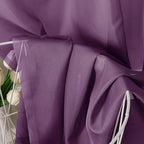 OVZME Plum Sheer Curtains 84 Inches Long 2 Panels - Soft Light Filtering Window Sheer Panels for Living Room/Bedroom, Top Dual Rod Pocket, 1 Pair, Each 42Wx84L Inches