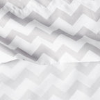 King Size Sheets - Breathable Luxury Bed Sheets with Full Elastic & Secure Corner Straps Built In - 1800 Supreme Collection Extra Soft Deep Pocket Bedding Set, Sheet Set, King, Chevron Gray