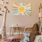 Boho Rectangular Banner Flag Wall Sign Decor Gift for Baby Boy Girl Kids,Nursery Baby Room Above Crib Bedroom Playroom Living Room Wall Decor-Sun Theme-Baby,Shower Birthday Christmas Gift
