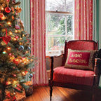 NICETOWN 4 Pieces Christmas Curtain Bundle, 2 Pieces W29xL84 Green Sheer Curtains & 2 Pieces W40xL84 Gold - Foil Stamped Drapes, Elevate Your Holiday Decor