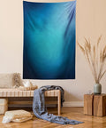 Ambesonne Navy Blue Tapestry, Abstract Vibrant Shaded Digital Color on Plain Background Bohemian Print, Wall Hanging for Bedroom Living Room Dorm, 60" X 80", Turquoise Navy