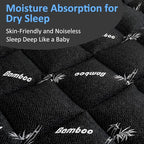 Favorland Mattress Topper King Size - Cooling Extra Thick Breathable Viscose Made from Bamboo Mattress pad - Soft Quilted Fitted Mattress Cover with 900 GSM Down Alternative Fill (8-21”Deep Pocket)