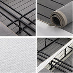 ZINUS 9 Inch Box Spring with Cover, No Assembly Mattress Foundation, Sturdy Metal Structure, Split Cal King, White