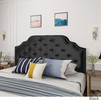 Christopher Knight Home Silas Velvet Headboard, Queen / Full, Black / Black