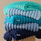 Bedsure GentleSoft Blue Full Blanket for Couch - Cozy Soft Blankets for Women, Cute Small Fleece Throws for Girls, Birthday Gifts for Women Decor Gifts, Ashley Blue, 84x90 Inches