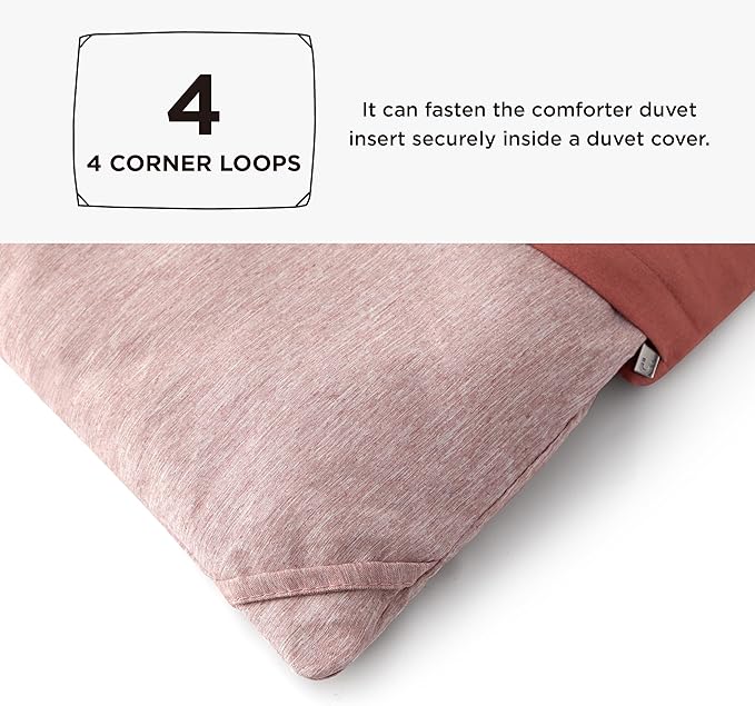 Bedsure King Size Comforter Set - Dusty Rose King Comforter Set, Soft Bedding for All Seasons, Cationic Dyed Bedding Set, 3 Pieces, 1 Comforter (104"x90") and 2 Pillow Shams (20"x36"+2")
