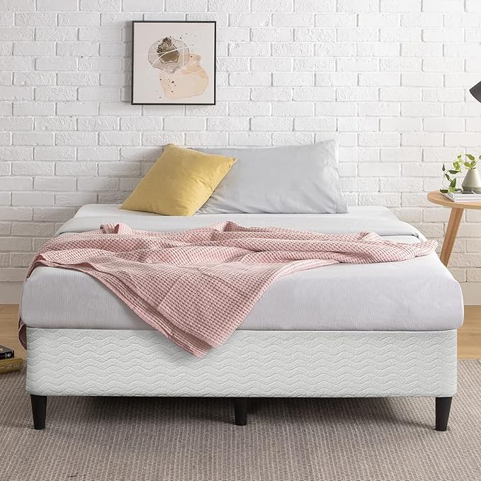 ZINUS Keenan Metal Mattress Foundation, Standing Box Spring, Headboard Brackets Included, Easy Assembly, Full