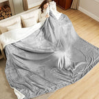 Bedsure GentleSoft Sherpa Fleece Oversized Cal King Blankets for Bed - Thick and Warm Throw for Women and Men, Soft Fuzzy Plush Large Blanket for Winter, Light Grey, 112x98 Inches