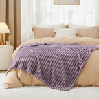 Bedsure GentleSoft Light Purple Fleece Blanket for Couch - Cozy Soft Blankets for Women, Cute Small Throws for Girls, 50x70 Inches