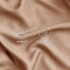 Bedsure Cooling Sheets Twin XL, Rayon Derived from Bamboo, Breathable & Soft Twin XL Sheet Sets, Deep Pocket Up to 16 Inches, Hotel Luxury Silky Dorm Bedding for Hot Sleepers, Khaki