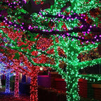 Dazzle Bright Green Christmas String Lights, 100 LED 33 FT Halloween Lights with 8 Modes, Waterproof Christmas Decorations for Indoor Outdoor Holiday Party Home Tree Decor