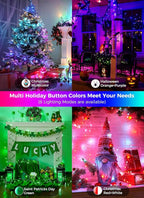 Brightown Fairy Lights Color Changing - 22 Color 66FT 200 LED Plug in String Lights with Remote, Halloween String Lights Indoor with 12 Modes, Christmas Fairy Lights for Bedroom Classroom