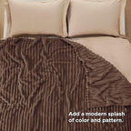 Bedsure GentleSoft Fondue Fudge Full Blanket for Bed - Cozy Soft Blankets for Women, Cute Small Fleece Throws for Girls, Birthday Gifts for Women Decor Gifts for Mom, 84x90 Inches