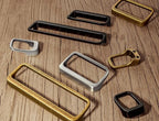 Goo-Ki Antique Brass Cabinet pulls with 3''(76mm) Hole Center,Modern Zinc Alloy Finger Pulls for Drawer,Wardrobe,Cupboard,6 Pack