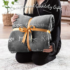 Chanasya Premium Sympathy Warm Hugs Gift Throw Blanket - for Positive Energy Love Support Comfort Sympathy - Cancer Chemo Surgery Get Well Gift Blanket - Women Men Friend (60x70 Inches) Gray
