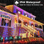 Brizled Christmas String Lights, 279ft 800 LED Color Changing Christmas Lights with Remote, 11 Modes Tree Light Cool White & Multicolor Green Wire Xmas Light Outdoor for Xmas Party Home