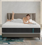 Full Mattresses,Memory Foam Hybrid 10 Inch Full Size Mattress,Black&White Pocket Spring Full Size Black&White Mattress,CertiPUR-US.