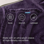 Bedsure GentleSoft Fleece Blankets Queen Size Purple - Bed Blanket Soft Lightweight Plush Fuzzy Cozy Luxury Microfiber, 90x90 inches