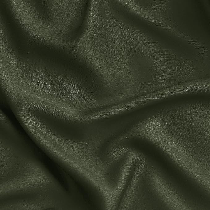 Bedsure Full Size Bed Sheets, Cooling Sheets, Rayon Derived from Bamboo, Breathable & Soft, Deep Pocket Up to 16 Inches, Hotel Luxury Silky Bedding for Hot Sleepers, Olive Green