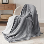 Bedsure GentleSoft Sherpa Fleece Throw Blanket Twin Size for Couch - Thick and Warm Throw for Women and Men, Soft Fuzzy Plush Blanke for Winter, Grey, 60x80 Inches