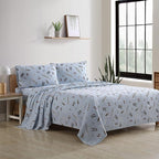 Eddie Bauer - Full Sheets, Cotton Flannel Bedding Set, Brushed For Extra Softness, Cozy Home Decor (Snow Days, Full)