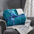 Bedsure GentleSoft Sherpa Fleece Throw Blanket Twin Size for Couch - Thick and Warm Throw for Women and Men, Soft Fuzzy Plush Twin Blanket for Winter, Teal, 60x80 Inches
