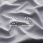 Bedsure Full Size Bed Sheets, Cooling Sheets, Rayon Derived from Bamboo, Breathable & Soft, Deep Pocket Up to 16 Inches, Hotel Luxury Silky Bedding for Hot Sleepers, Silver Grey
