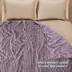 Bedsure GentleSoft Light Purple Fleece Blanket for Couch - Cozy Soft Blankets for Women, Cute Small Throws for Girls, 108x90 Inches
