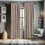 Ambesonne Cow Print Window Curtains, Cattle Skin with Brown Spots Agriculture Cow Oxen Hide Camouflage Pattern, Lightweight Decor 2-Panel Set with Rod Pocket, Pair of - 28" x 84", White Brown