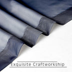 OWENIE Navy Blue Sheer Curtains 72 Inches Long 2 Panels, Transparent Voile Sheer Curtain Double Rod Pocket Gauze Drapes for Living Room Bedroom Window Sliding Glass Door Treatment, 42 x 72 Inch