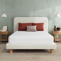 EGO White 8 Inch King Memory Foam Mattress, Cooling Gel Green Tea Mattress Bed in a Box, CertiPUR-US Certified, 76"x80", Medium Firm
