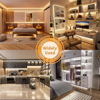 PAUTIX 5V USB CCT Tunable COB LED Strip Lights 6.56ft/2m,1280LEDs 1200lm 2700K-6500K Dimmable CRI85+ with RF Remote TV Backlight,Flexible Under Cabinet Tape Light for Bedroom,Kitchen,Home DIY Lighting