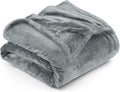 Utopia Bedding Fleece Blanket Throw Size Ash Grey 300GSM Luxury Anti-Static Fuzzy Soft Microfiber Blanket for Couch, Sofa and Bed (60x50 Inch)