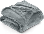 Utopia Bedding Fleece Blanket Throw Size Ash Grey 300GSM Luxury Anti-Static Fuzzy Soft Microfiber Blanket for Couch, Sofa and Bed (60x50 Inch)