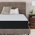 Signature Design by Ashley Twin Size Palisades 14 Inch Plush Hybrid Mattress with Quick Response Gel Memory Foam, Fiberglass Free, Mattress In A Box