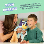 Bluey Sleepy Time Talking Plush, Soothing Baby Toy for Sleep, 7 Show Phrases & Theme Song, Cuddle Buddy
