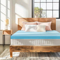 Subrtex Mattress Topper, Memory Foam Mattress Topper, Gel-Infused Memory Foam Topper for Side Stomach Sleepers, Breathable Bed Toppers (3 Inch, King)