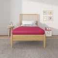 NapQueen 5 Inch Twin Memory Foam Mattress, Medium Feel, CertiPUR-US Certified, Bed in a Box, Breathable Soft Fabric Cover, Pink