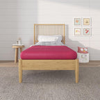 NapQueen 5 Inch Twin Memory Foam Mattress, Medium Feel, CertiPUR-US Certified, Bed in a Box, Breathable Soft Fabric Cover, Pink