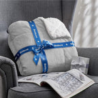 Bedsure Sherpa Fleece Throw Blanket for Couch - Thick and Warm, Soft Fuzzy Plush Throw Blanket for Winter, Light Grey, 50x60 Inches