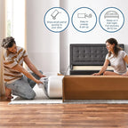 Cool Gel Chill 14 Inch Medium Firm Memory Foam Mattress King Size, with 2 Bonus Cool Gel Memory Foam Bed Pillows, 14" with Pressure Relief, CertiPUR-US Certified, Cooling King Mattress in a Box