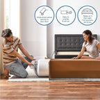 Cool Gel 10 Inch Twin Size Mattresses Memory Foam Medium Firm, Twin Memory Foam Mattress Cooling, Made in the USA, 10" Depth with Pressure Relief, CertiPUR-US Certified No Fiberglass, CoolGel Bed