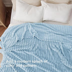 Bedsure GentleSoft Blue California King Size Blanket for Couch - Cozy Soft Blankets for Women, Cute Small Fleece Throws for Girls, Birthday Gifts for Women, Light Blue, 102x96 Inches